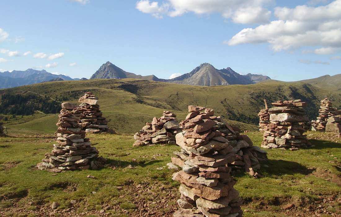 Wanderroute Vöran – Auener Joch – Stoanerne Mandln – Vöran